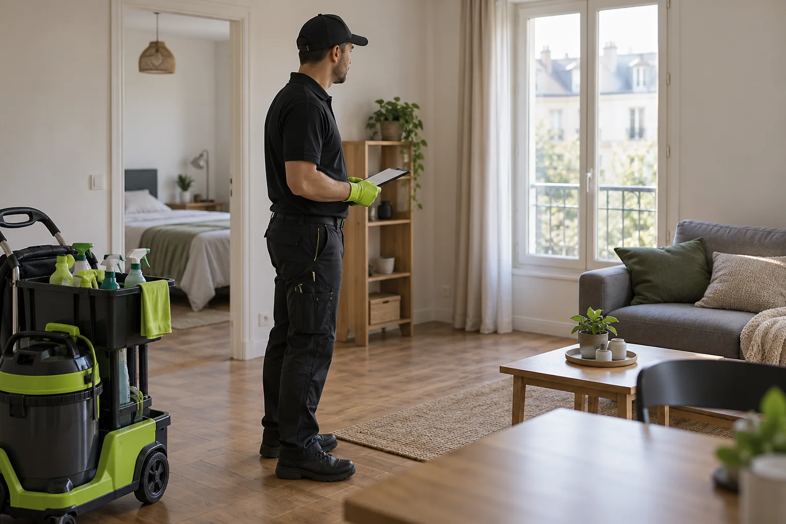 Contrôle final du logement après nettoyage